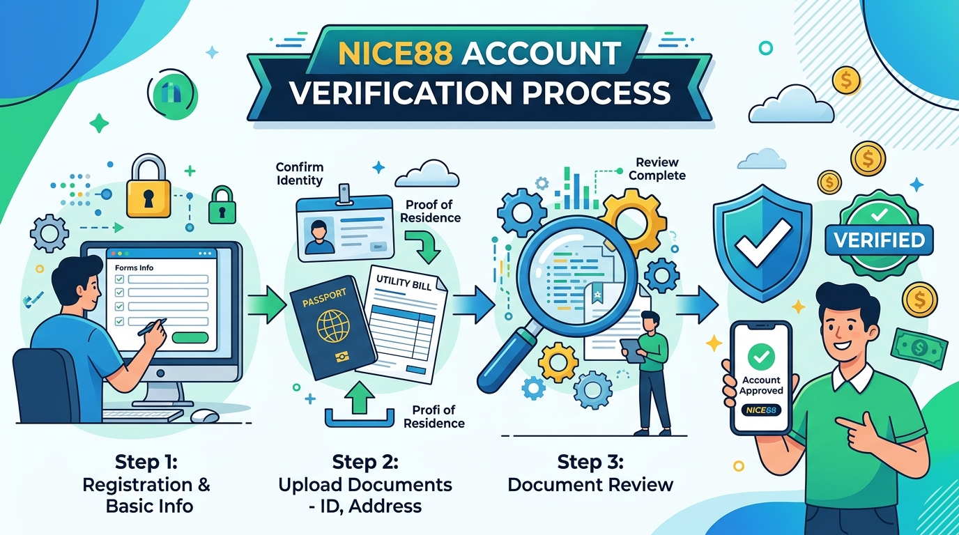 Nice88 bet register verification process